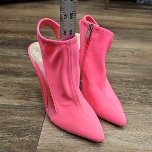 Pink, Women's, Neon, Heels, Boots, Winter, Party, Birthday, Barbie, Y2k, Stretch